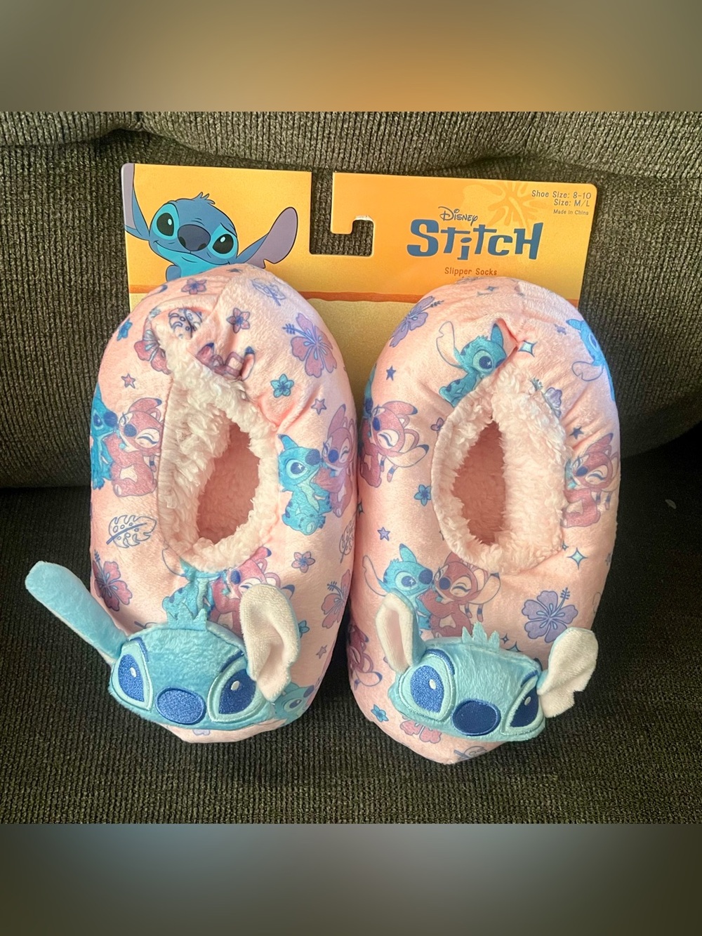 Disney Stitch Slipper Socks